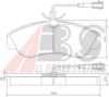 PEUGE 425225 Brake Pad Set, disc brake